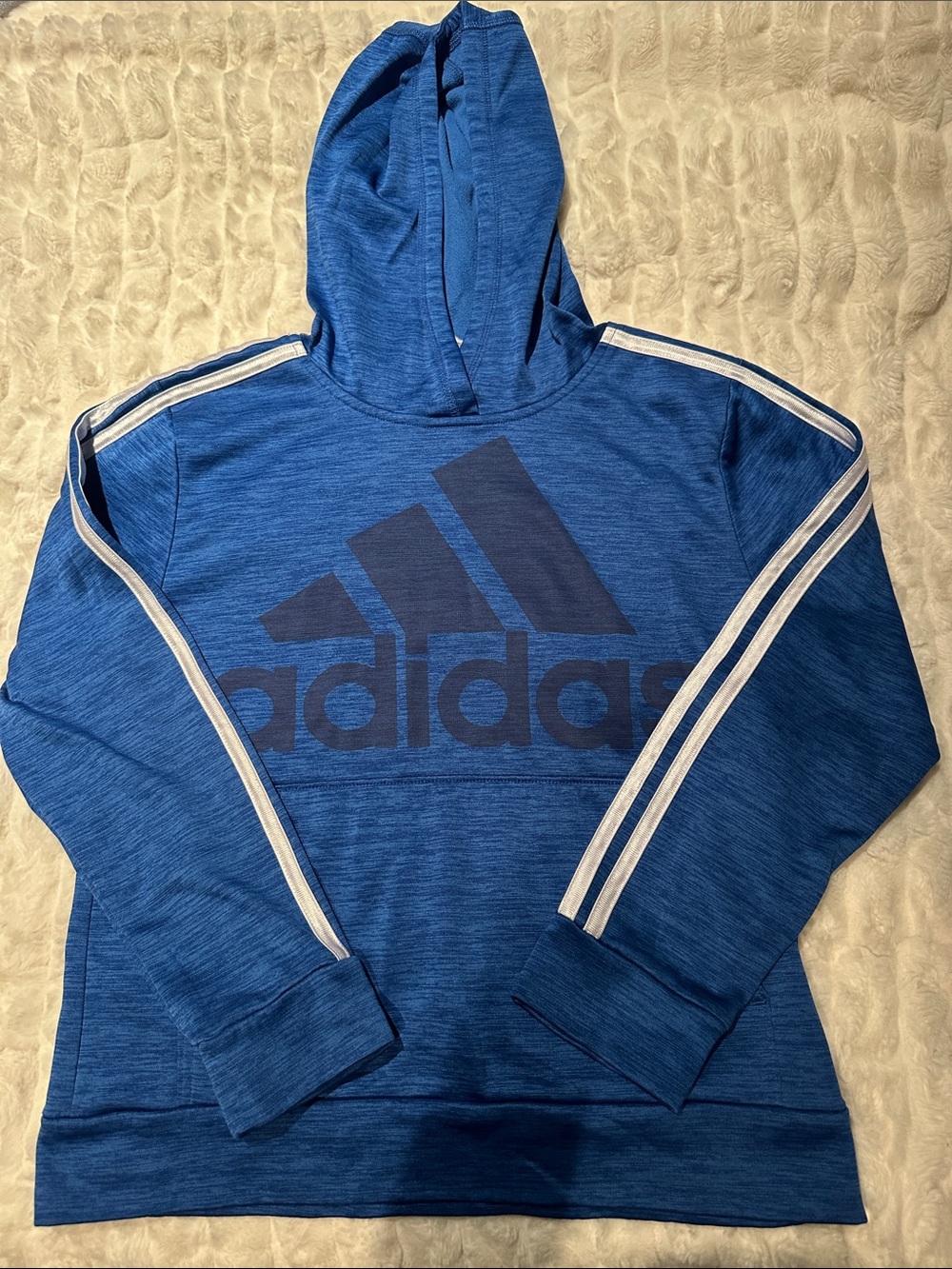 adidas Blue Logo Hoodie Sweater